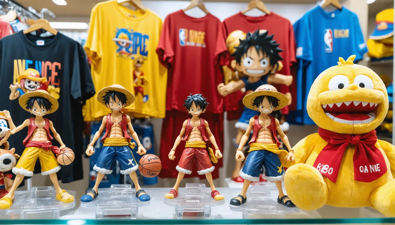 découvrez la collaboration one piece x nba avec six nouvelles figurines de luffy et des peluches chopper inédites, pour les fans de la série et du basketball.